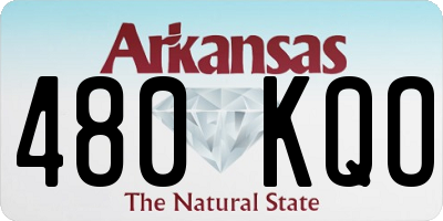 AR license plate 480KQO
