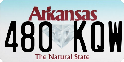 AR license plate 480KQW