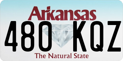 AR license plate 480KQZ