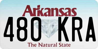 AR license plate 480KRA