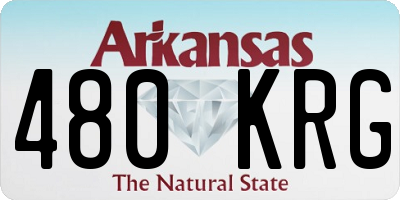 AR license plate 480KRG