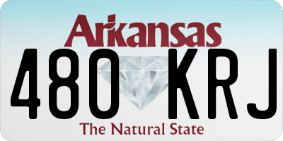 AR license plate 480KRJ