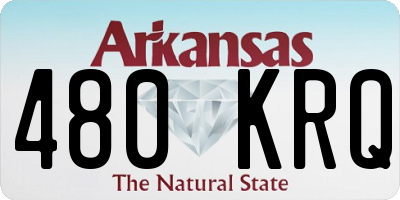 AR license plate 480KRQ