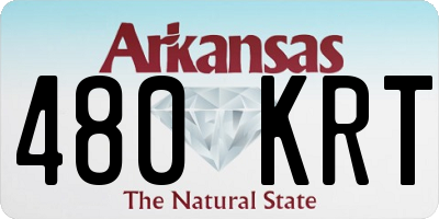 AR license plate 480KRT