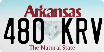 AR license plate 480KRV