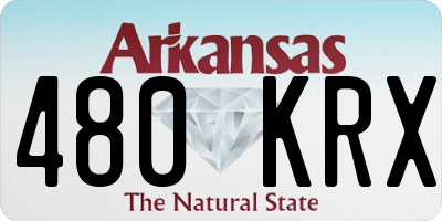 AR license plate 480KRX