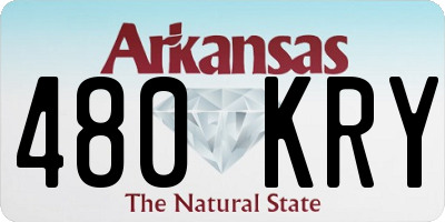 AR license plate 480KRY
