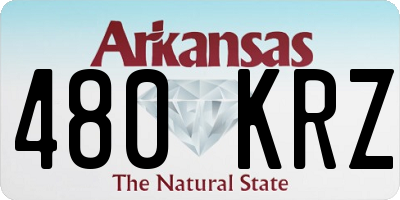 AR license plate 480KRZ