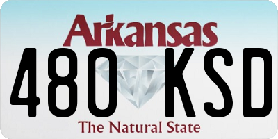 AR license plate 480KSD