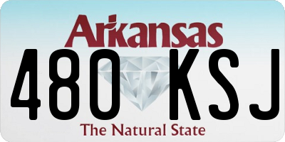 AR license plate 480KSJ