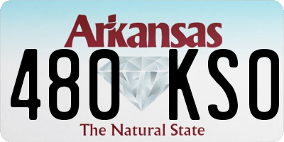 AR license plate 480KSO