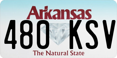 AR license plate 480KSV