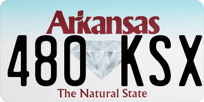 AR license plate 480KSX