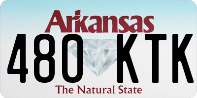 AR license plate 480KTK