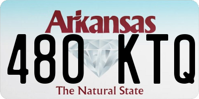 AR license plate 480KTQ