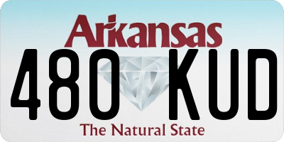 AR license plate 480KUD