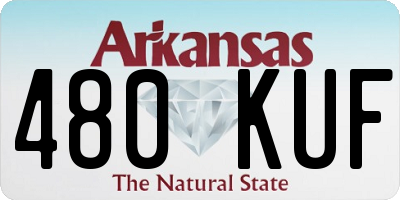 AR license plate 480KUF