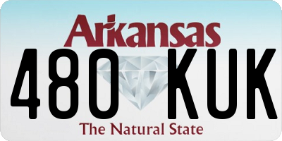 AR license plate 480KUK