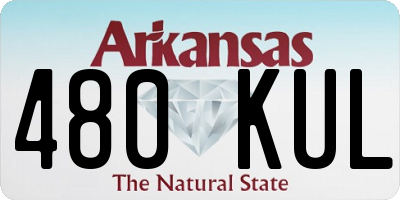 AR license plate 480KUL