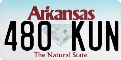 AR license plate 480KUN
