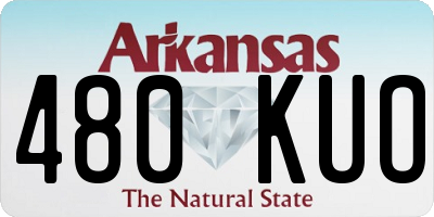 AR license plate 480KUO