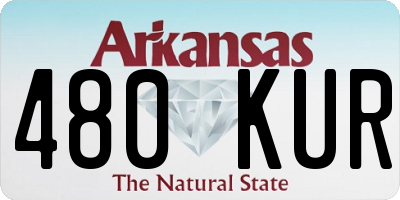 AR license plate 480KUR