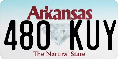 AR license plate 480KUY