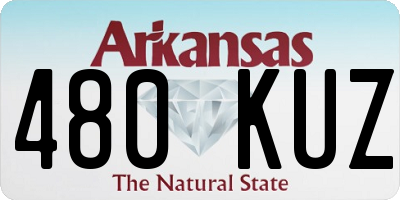 AR license plate 480KUZ