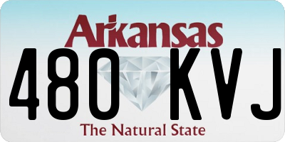 AR license plate 480KVJ