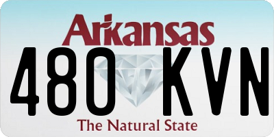 AR license plate 480KVN