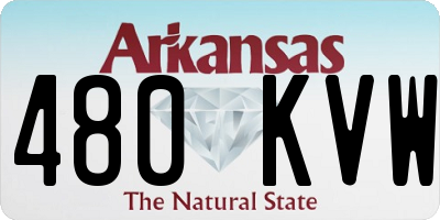AR license plate 480KVW
