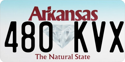 AR license plate 480KVX