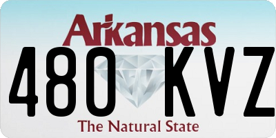 AR license plate 480KVZ