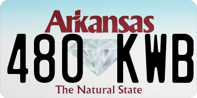 AR license plate 480KWB