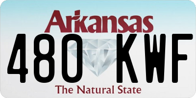 AR license plate 480KWF