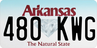 AR license plate 480KWG