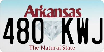 AR license plate 480KWJ