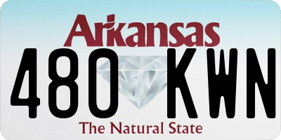 AR license plate 480KWN