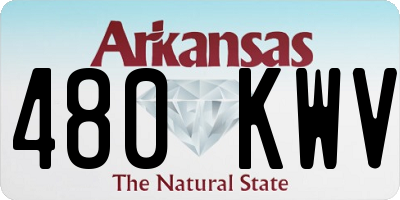 AR license plate 480KWV