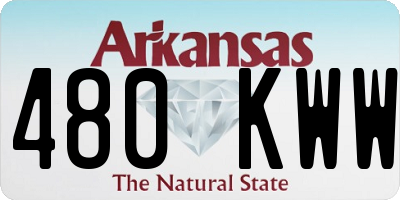 AR license plate 480KWW