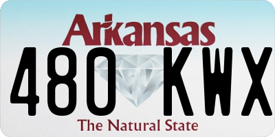 AR license plate 480KWX