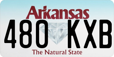 AR license plate 480KXB