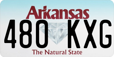 AR license plate 480KXG