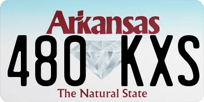 AR license plate 480KXS