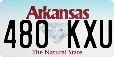 AR license plate 480KXU