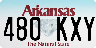 AR license plate 480KXY