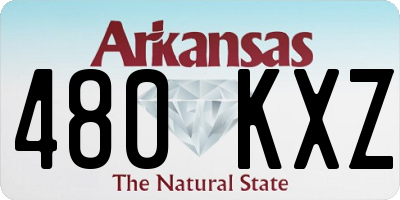 AR license plate 480KXZ