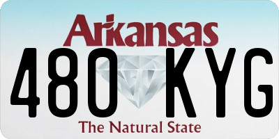 AR license plate 480KYG