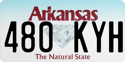 AR license plate 480KYH