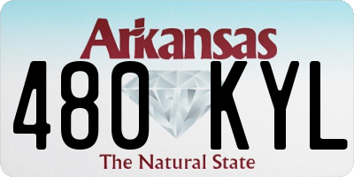 AR license plate 480KYL